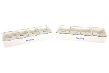 4 Times A Day Dose 7 Days A Week Pillbox Shantys Pillmate Seven Medication Pill Box Tablets Weekly Organiser Daily 7 Days Pill Product Multi Large Complex Dose Dispenser Uk 519047