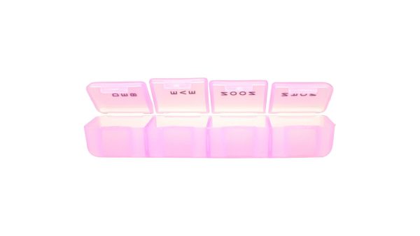 Daily Travel Pill Box With 4 Compartments 4 Piece Pack Shantys Pillmate Day Out Medication Pill Box Pill Boxes Product Tablets 4 Dose Pill Organiser Multi Dispenser Portable Light Uk 319026