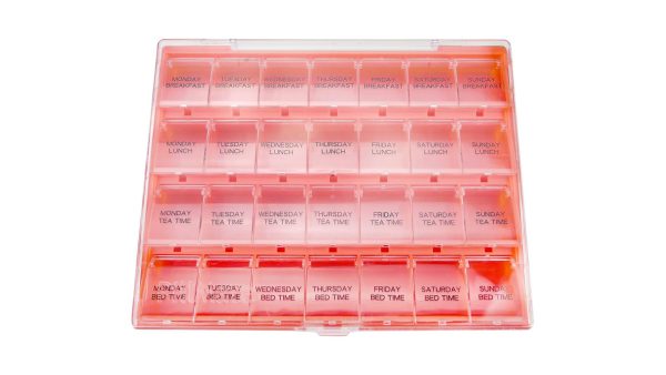 Extra Large Compartment For 4 Daily Doses Full Week Dispenser Shantys Medication Pill Box Pillmate Tablets 7 Days Pill Organiser Multi Large Dose Dispenser Product Portable Uk 519021