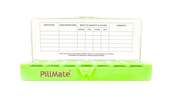Twice Daily Dose Weekly Pill Box Shantys Pillmate Twice Daily Medication Pill Box Product Tablets Weekly Organiser Daily 7 Days Pill Organiser Multi Large 2 Dose Dispenser Uk 219024
