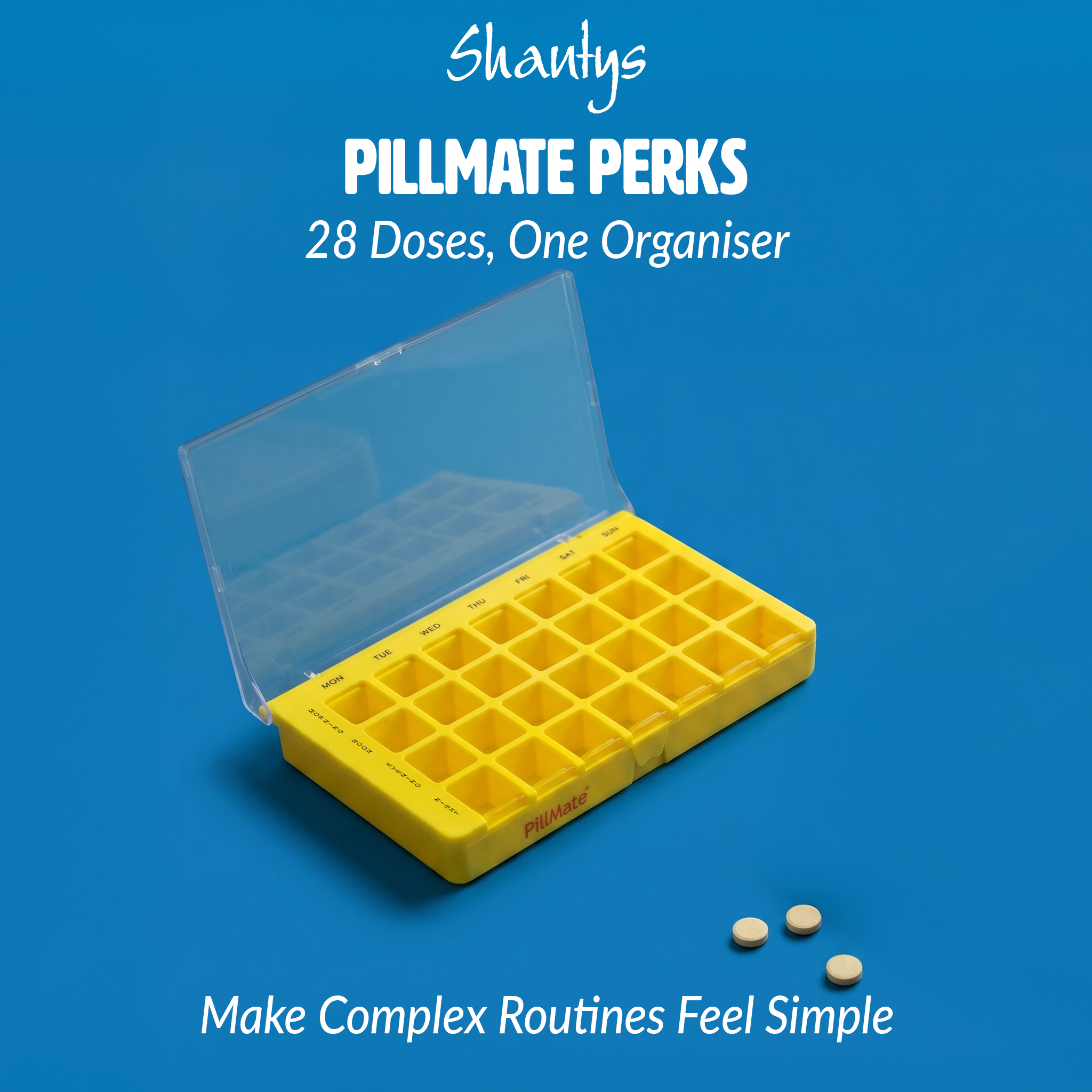 Weekly Pill Box Organiser Shantys Pillmate 19029 V02 002